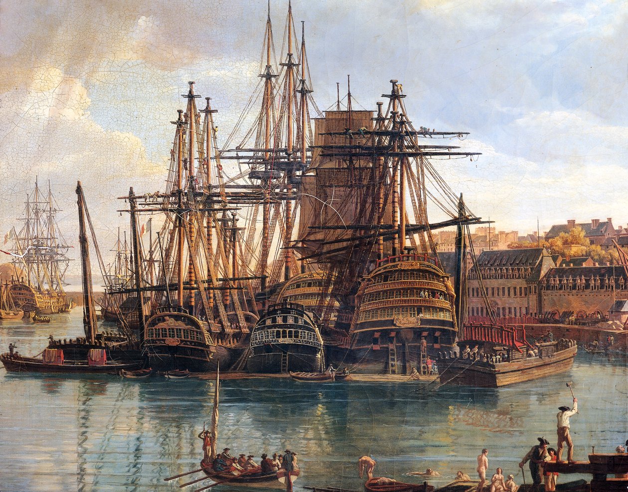 Hamnen i Brest av Jean Francois Hue