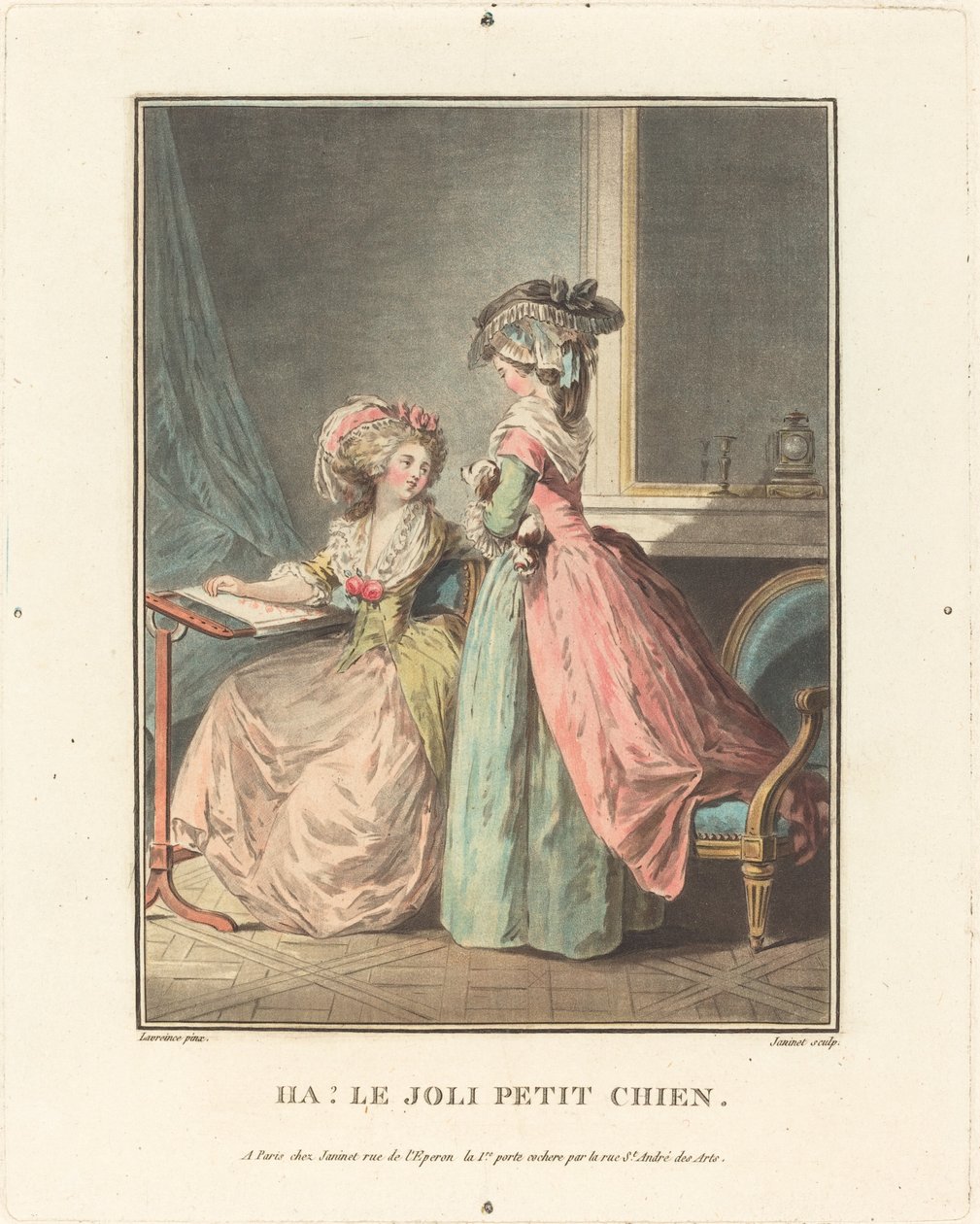 ha! Den söta lilla hunden. av Jean Francois Janinet