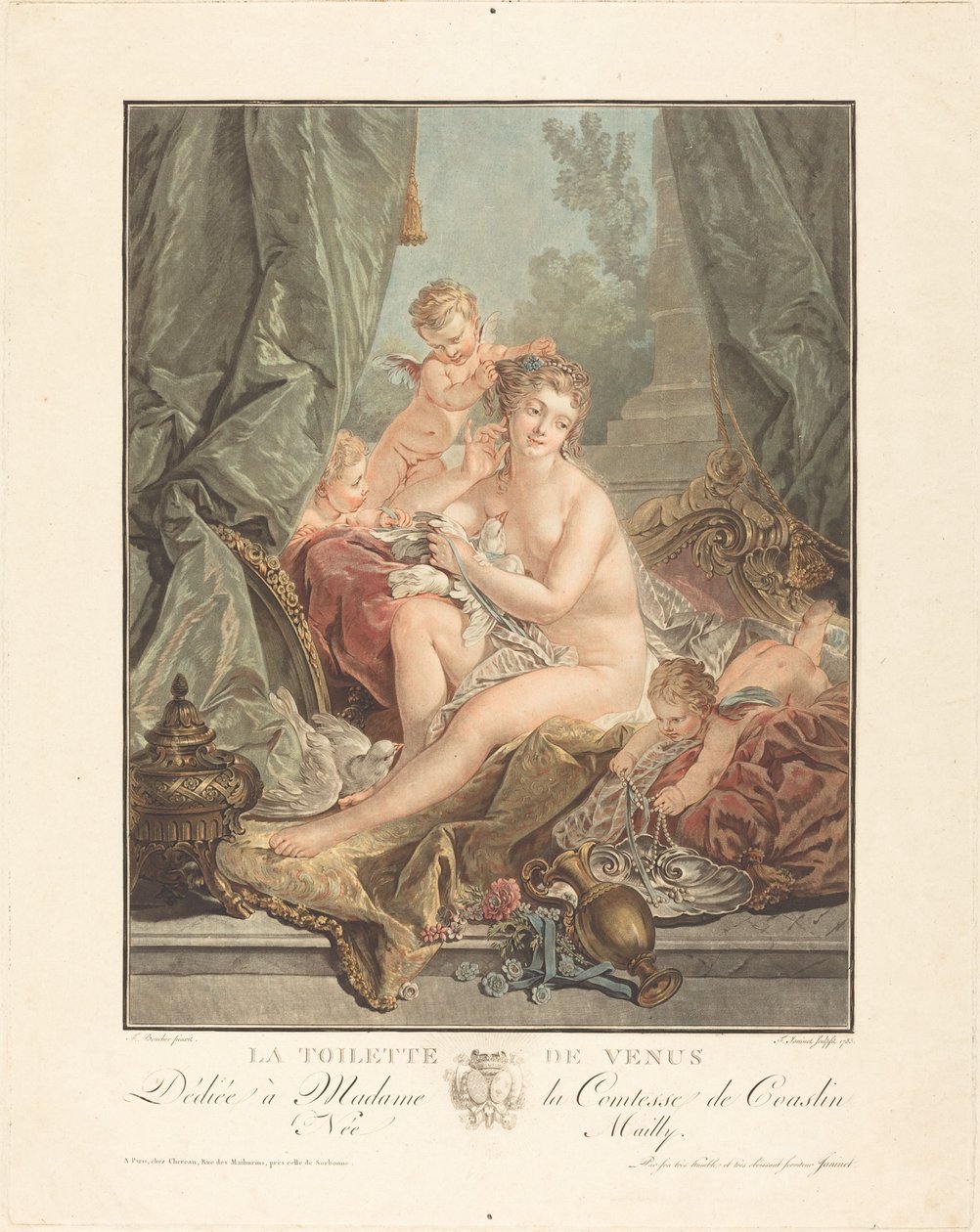 Venus toalett, 1783. av Jean Francois Janinet