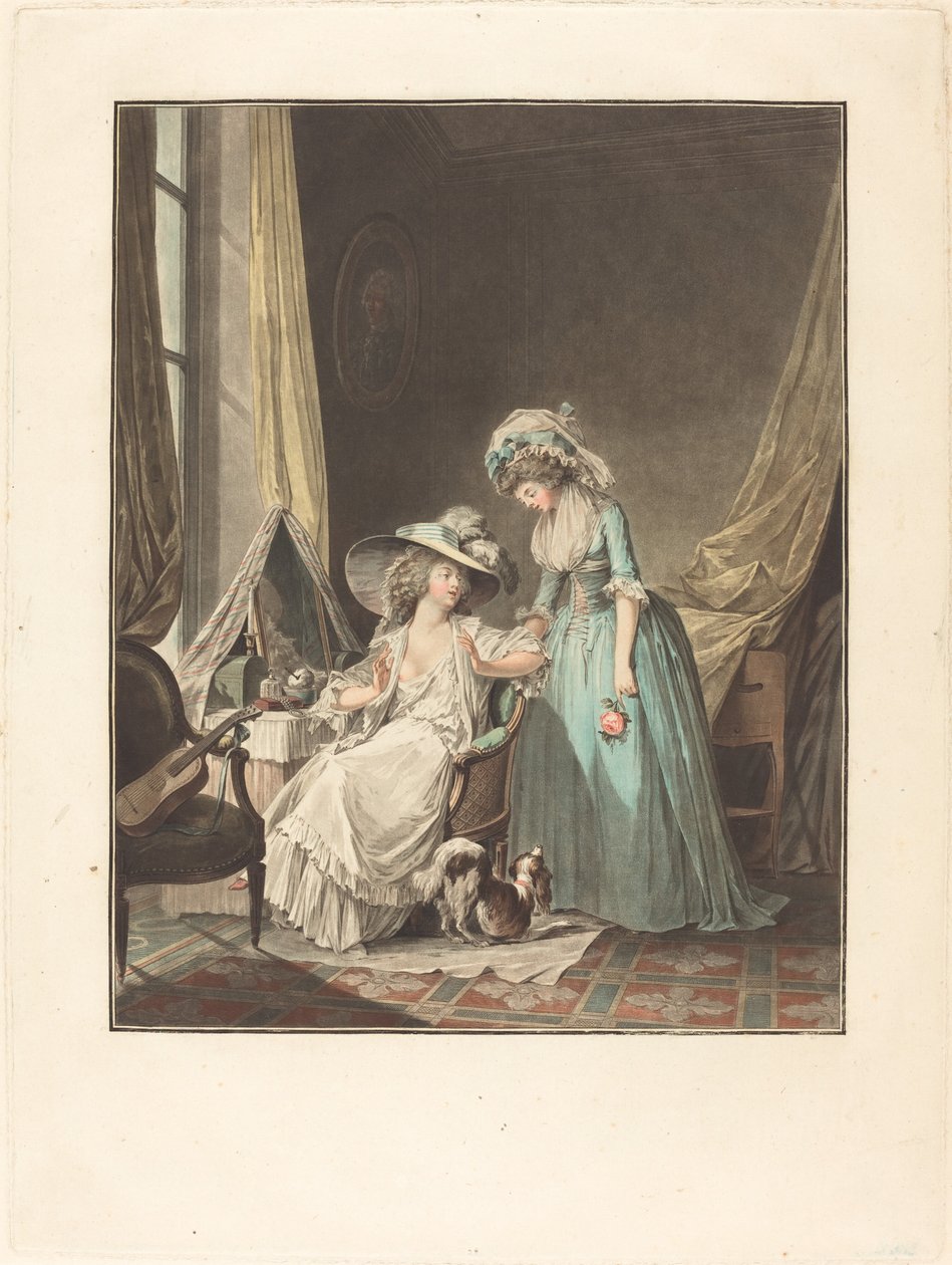 Den svåra bekännelsen, 1787. av Jean Francois Janinet