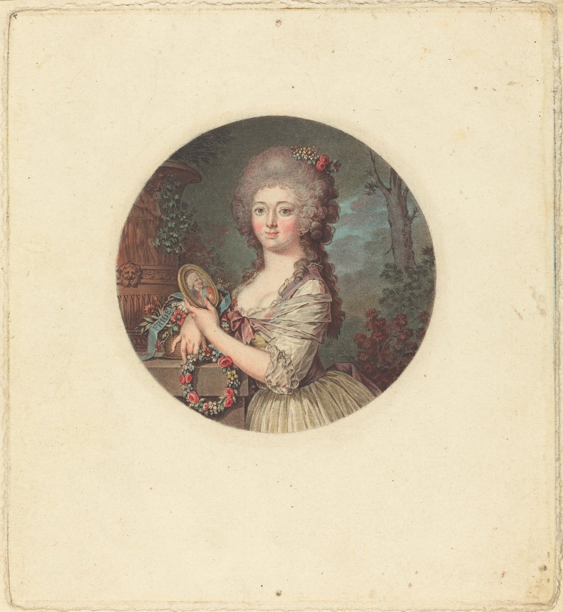 Porträtt av en ung prinsessa. av Jean Francois Janinet