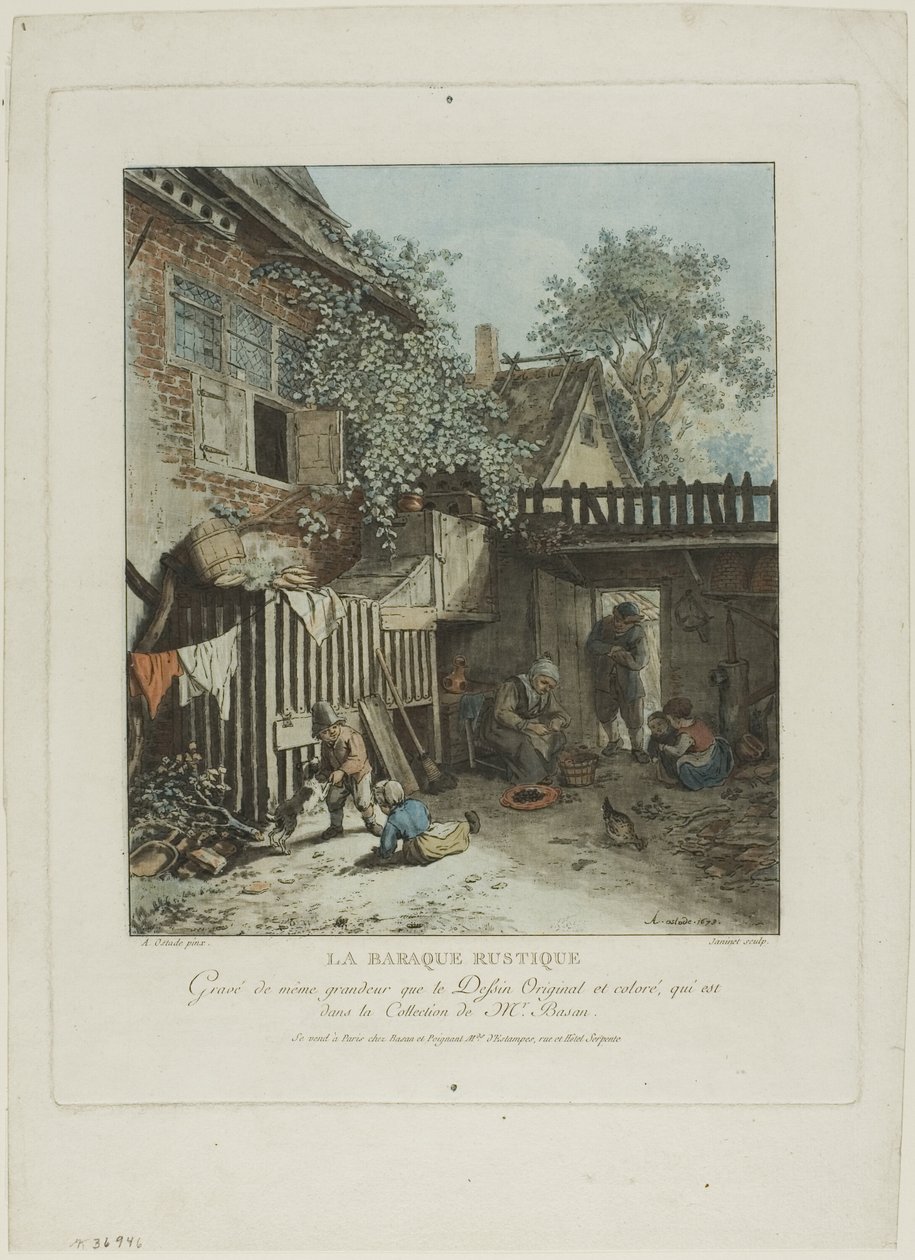 Den rustika kojan av Jean Francois Janinet