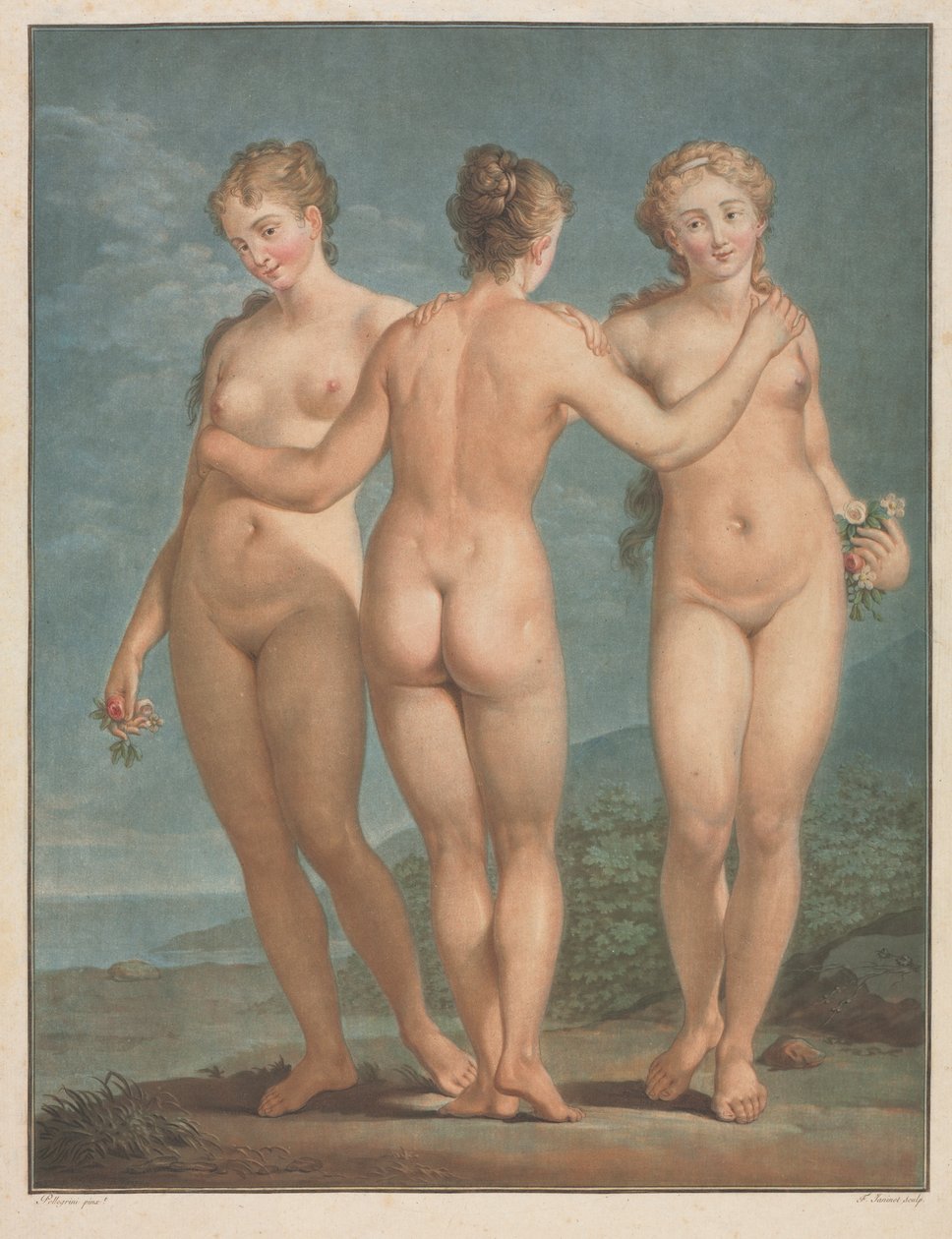 De tre nåderna av Jean Francois Janinet