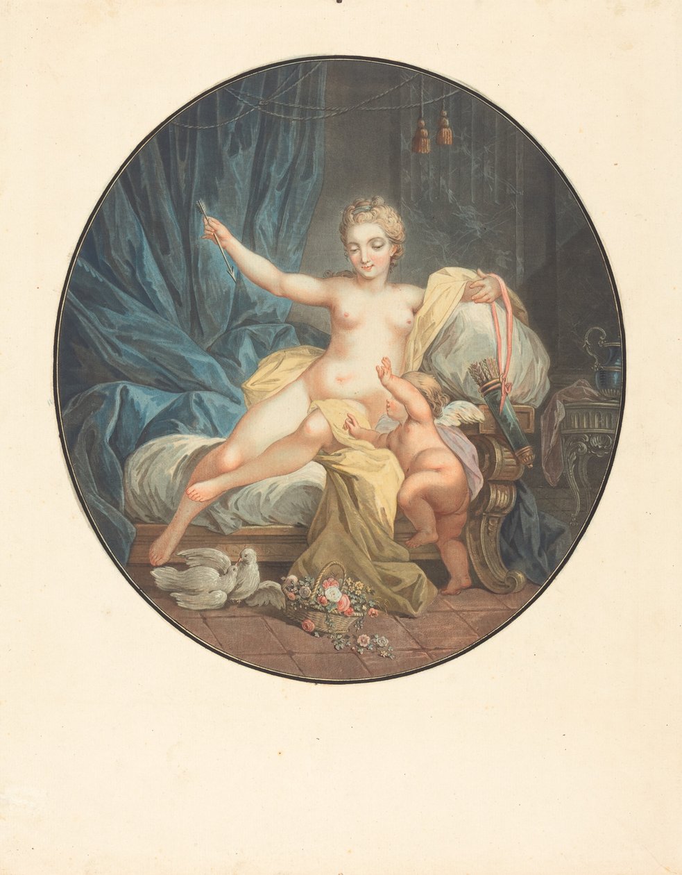 Venus avväpnande kärlek. av Jean Francois Janinet