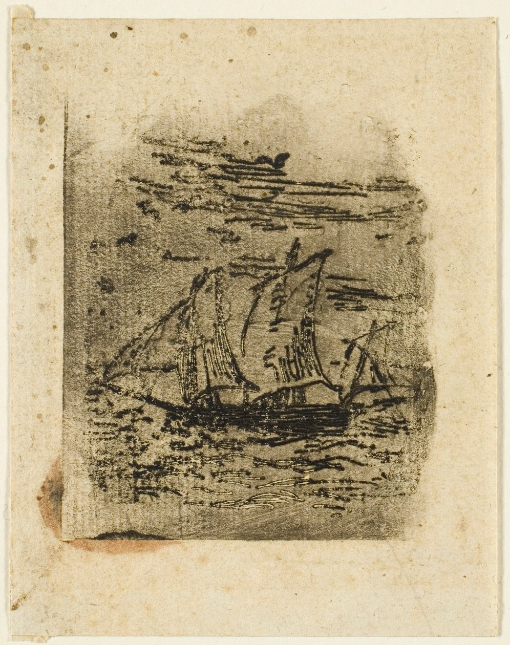 Ett fartyg under segel av Jean Francois Millet