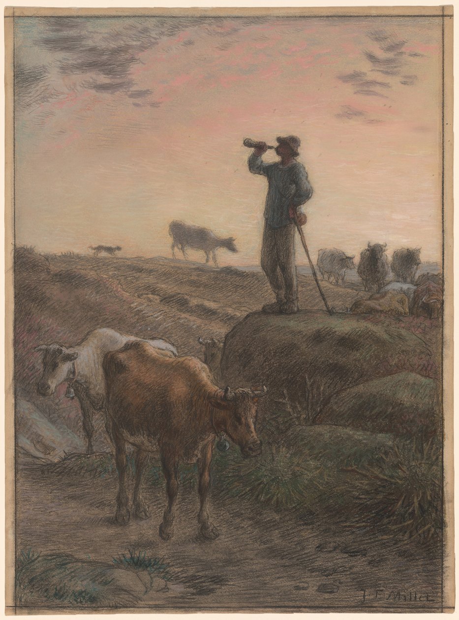 Kallar hem korna av Jean Francois Millet