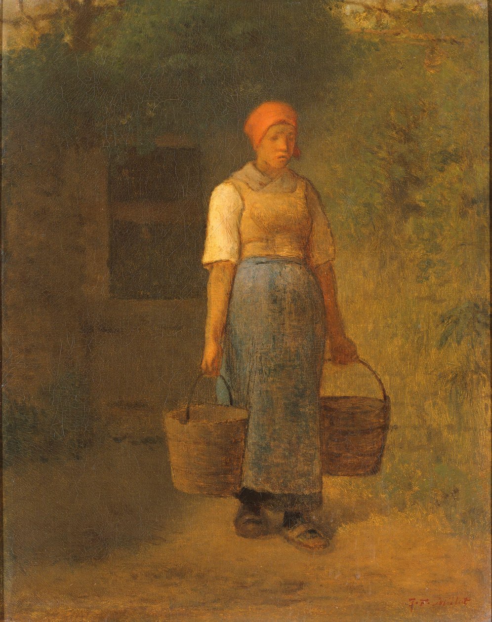 Flicka som bär vatten av Jean Francois Millet