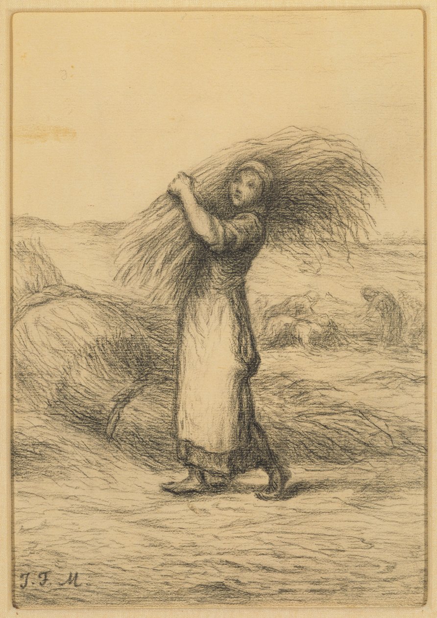 Skördeplats av Jean Francois Millet
