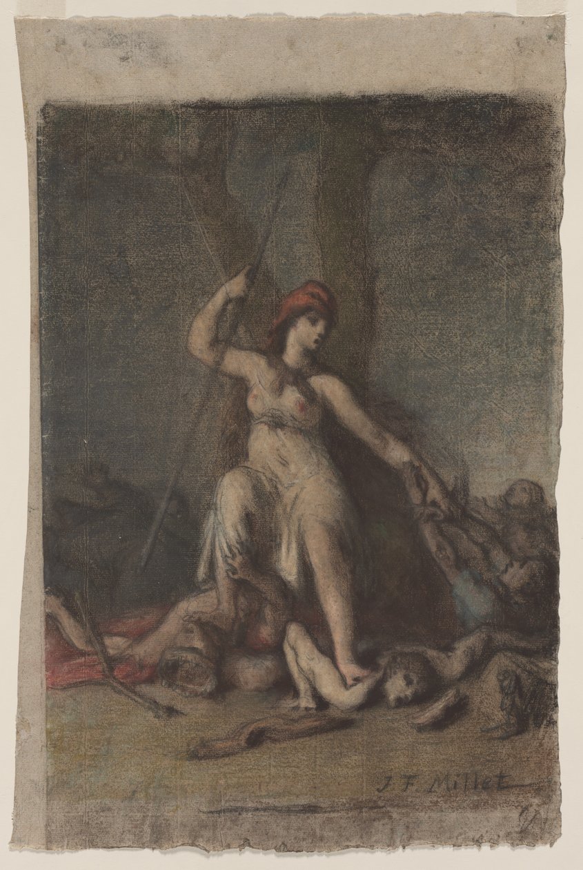 Liberty, troligen 1848. av Jean Francois Millet