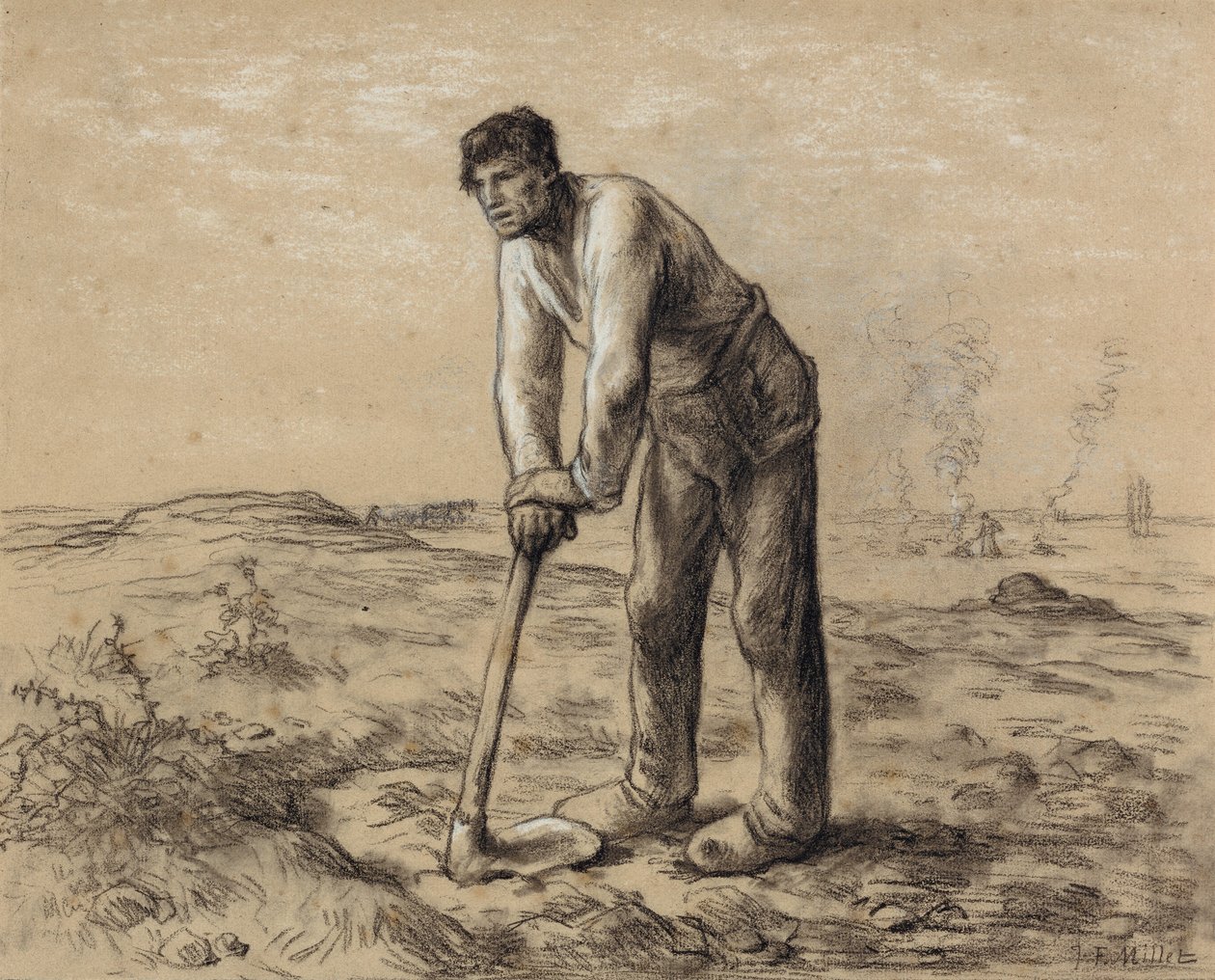 Man med hacka av Jean Francois Millet
