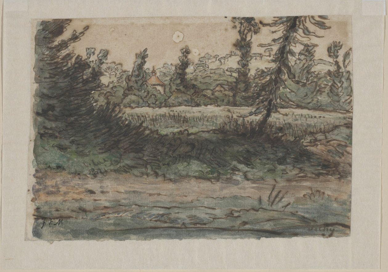 Nära Vichy av Jean Francois Millet