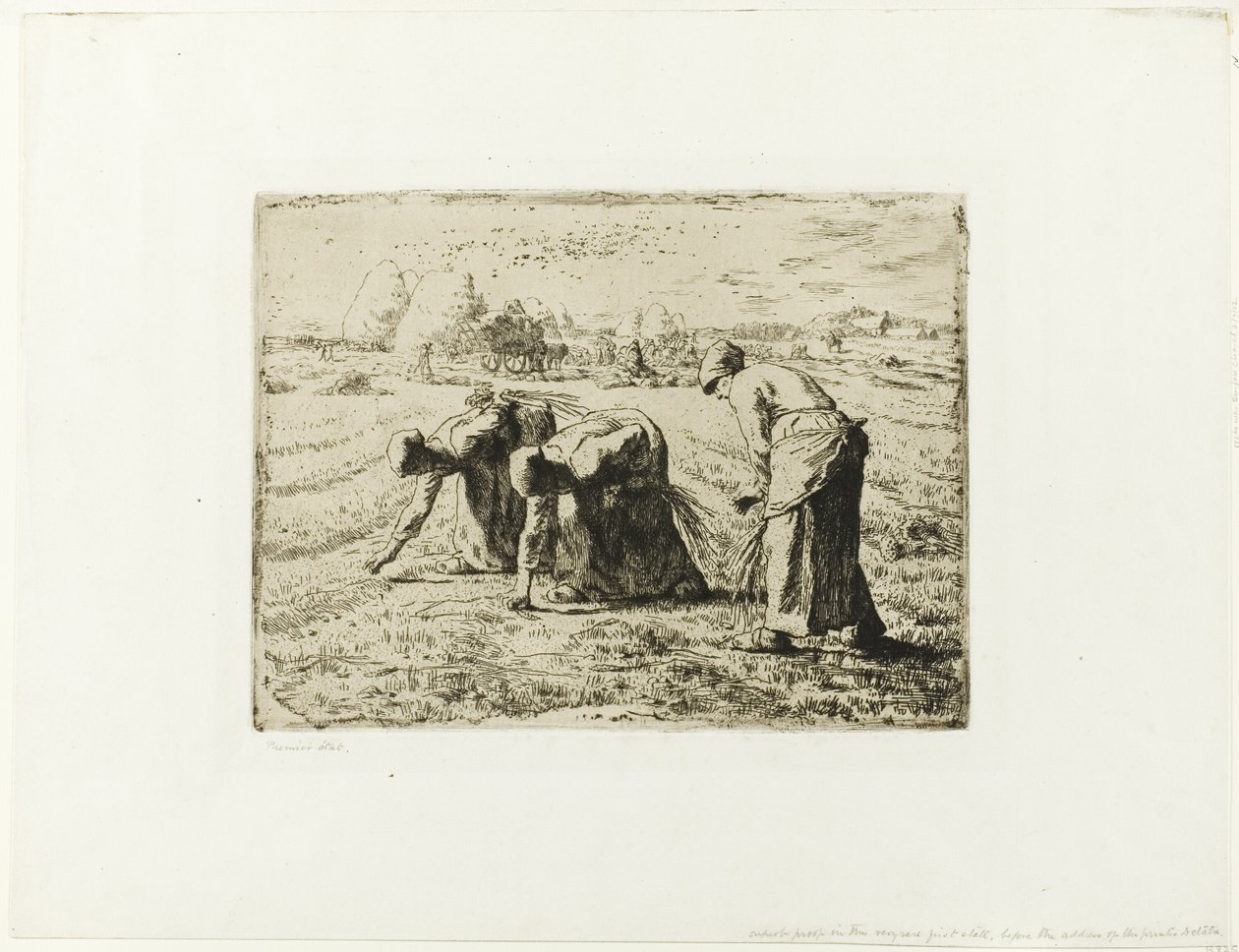 Bonde med en skottkärra av Jean Francois Millet