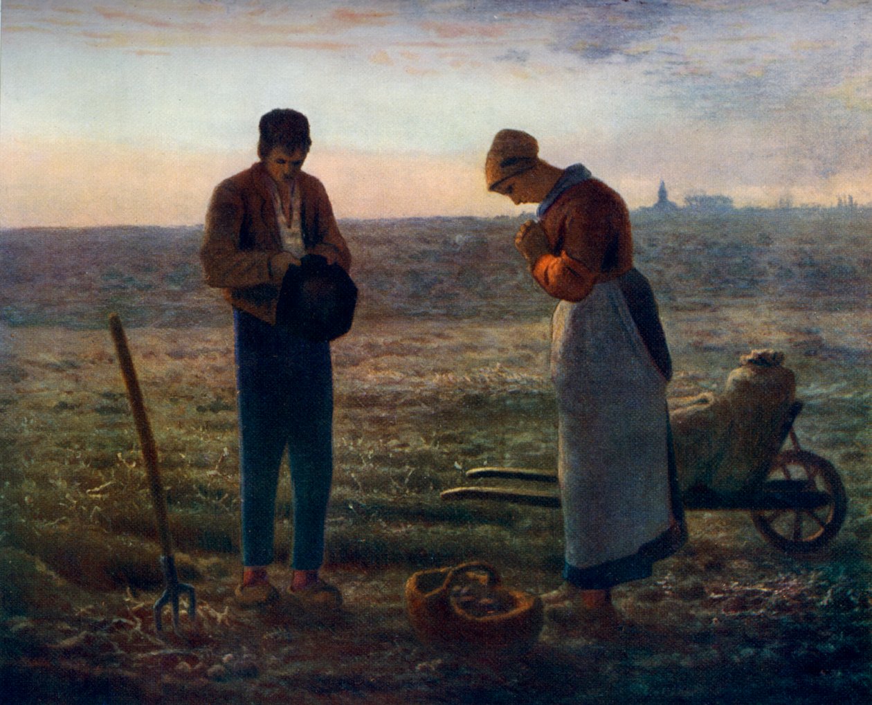 The Angelus, 1857-1859, 1912. av Jean Francois Millet