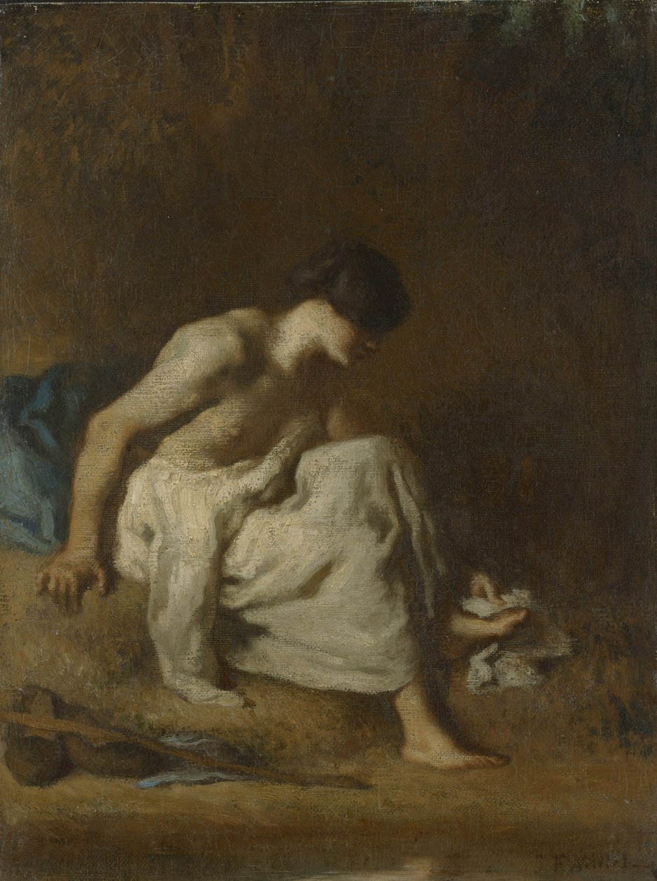 Badaren, 1846–48 av Jean Francois Millet
