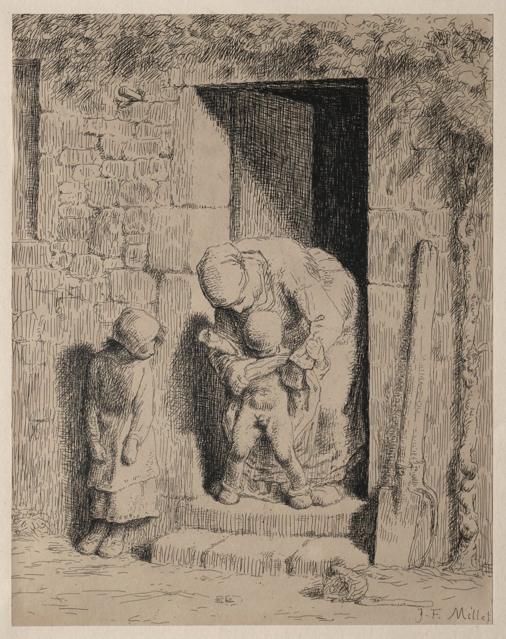 Moderns försiktighetsåtgärd av Jean Francois Millet