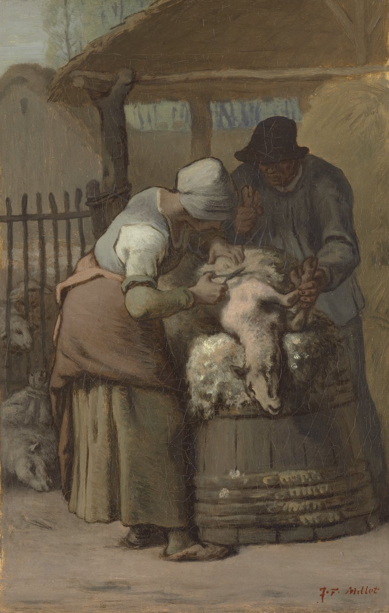 Fårklipparna, 1857-61 av Jean Francois Millet
