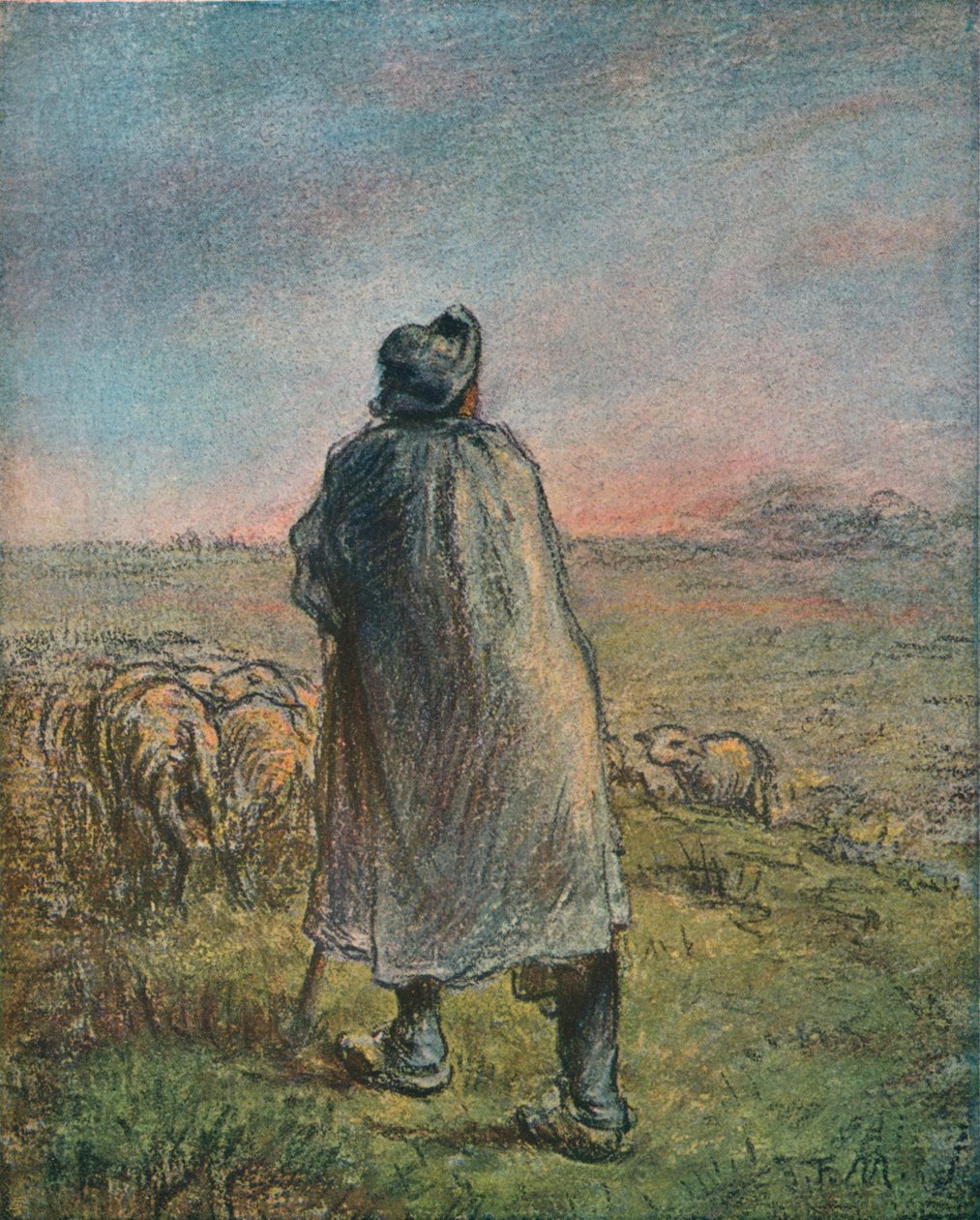 Herden, 1800-talet av Jean Francois Millet
