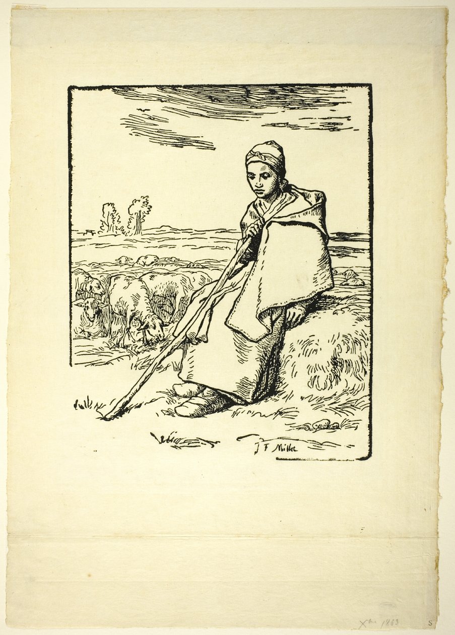 Herdinnan av Jean Francois Millet