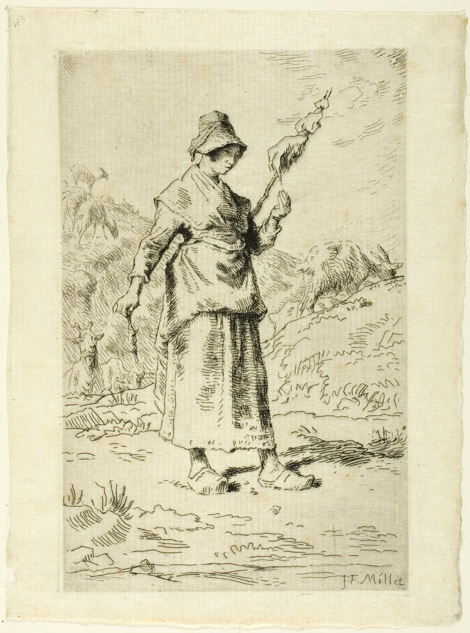 Spinnaren av Jean Francois Millet