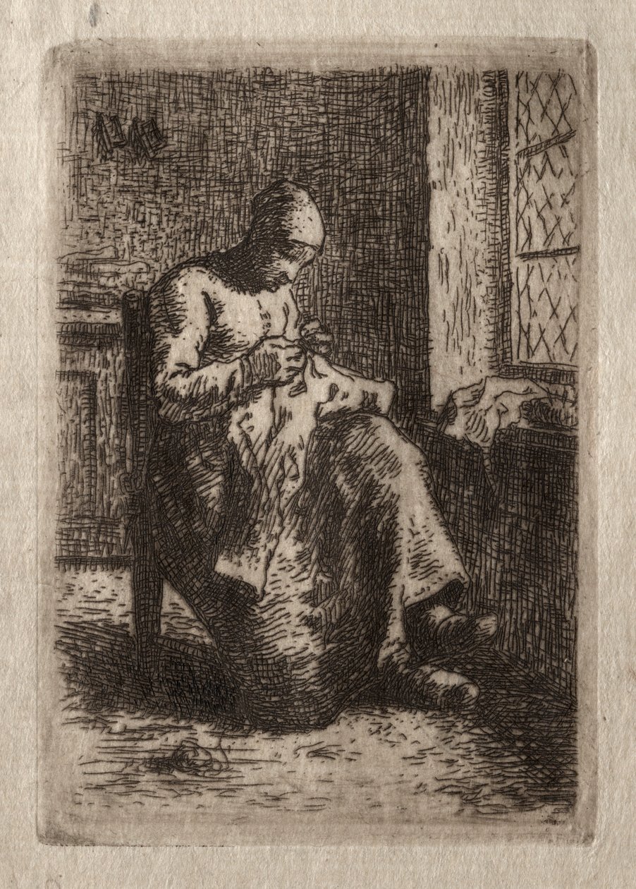 Kvinnasömnad. av Jean Francois Millet