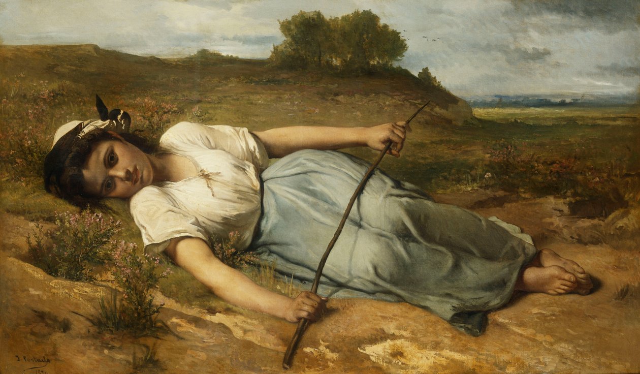 Herdinnan, 1870 av Jean Francois Portaels