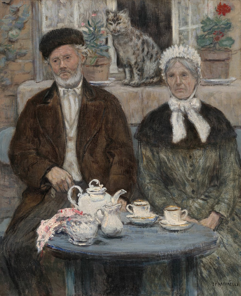 Afternoon Tea, ca. 1880. av Jean Francois Raffaelli