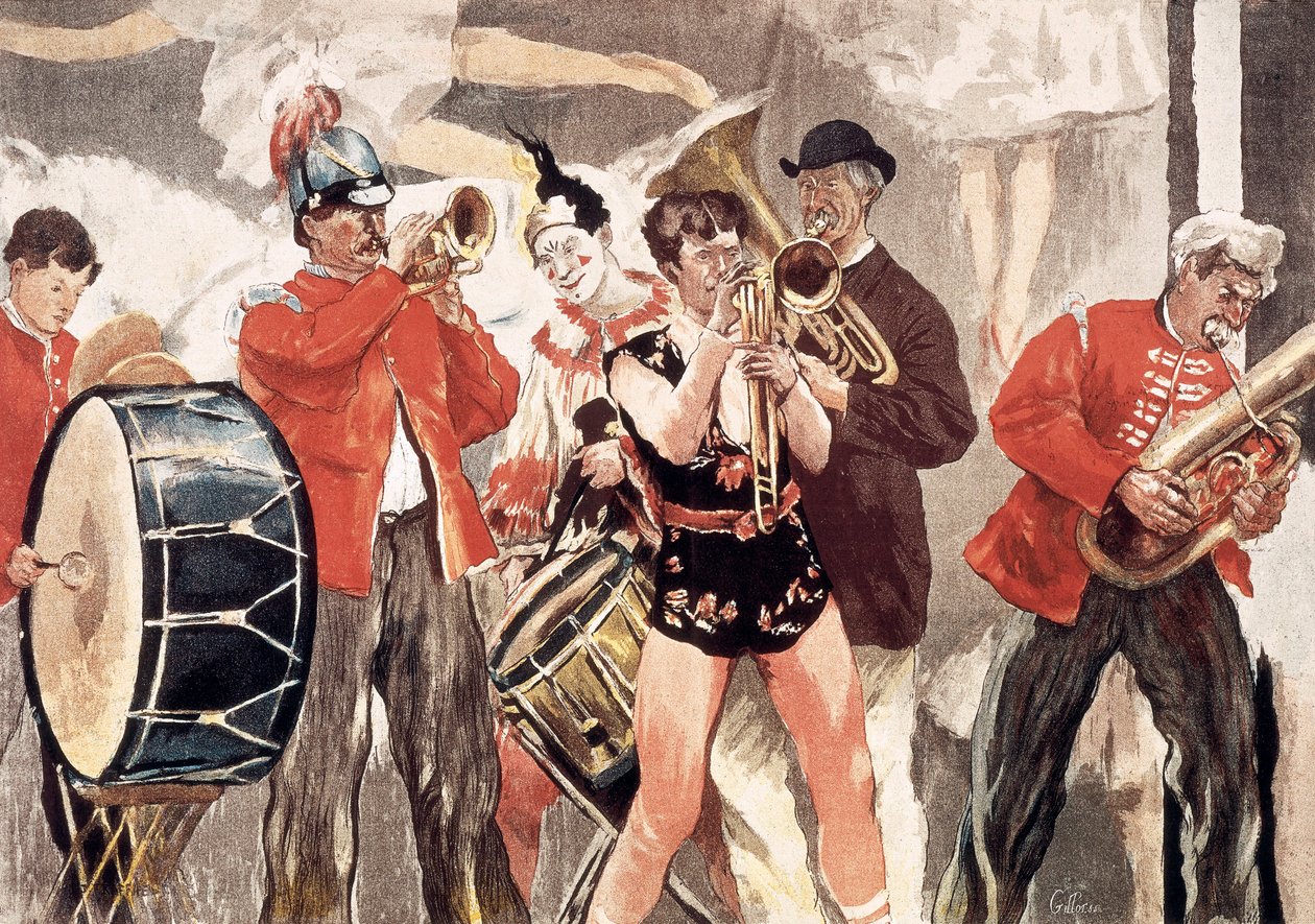 Cirkusorkestern av Jean Francois Raffaelli