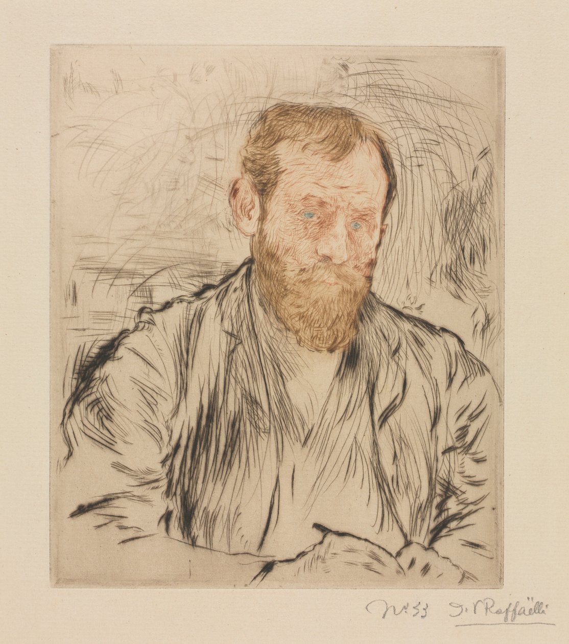 Självporträtt, 1893. av Jean Francois Raffaelli