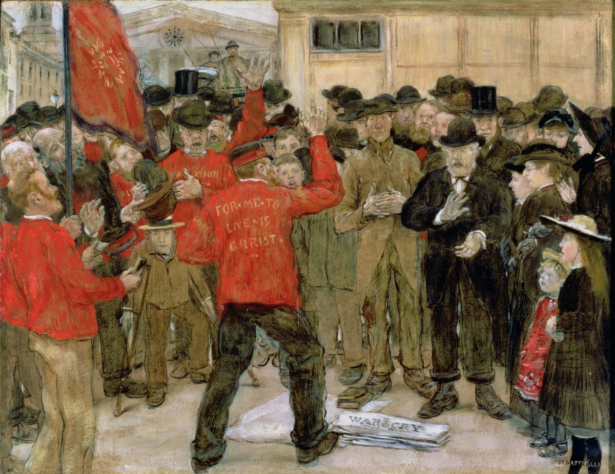 Frälsningsarmén av Jean Francois Raffaelli
