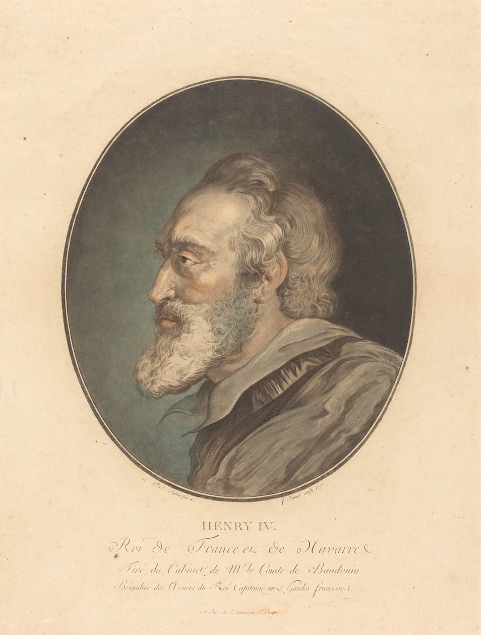 Henrik IV av Jean François Janinet after Sir Peter Paul Rubens
