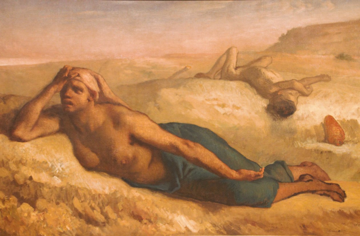 Hagar och Ismael av Jean Francois Millet