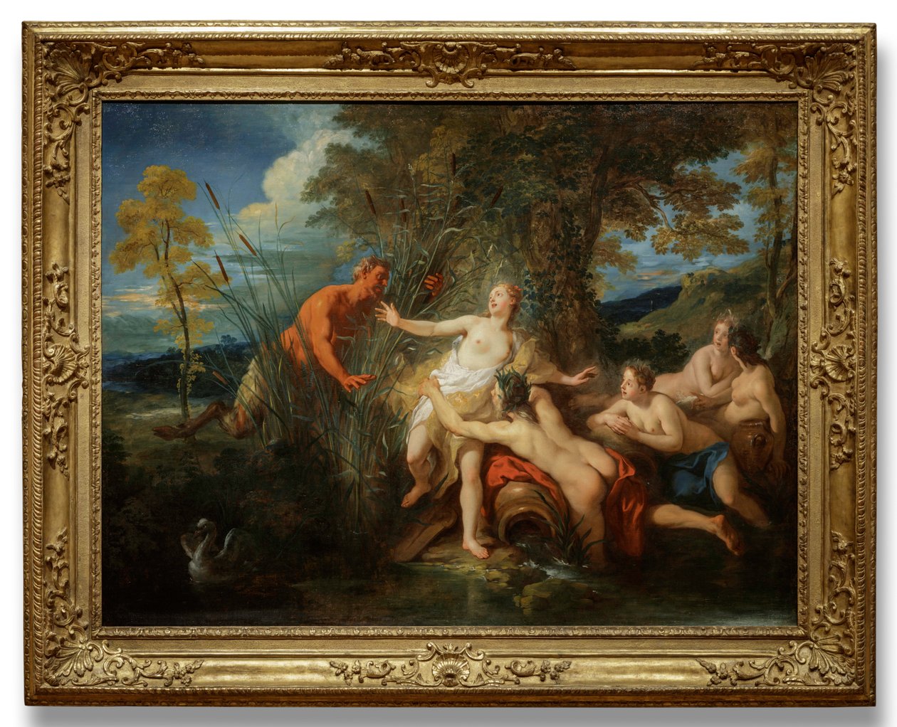 Pan och Syrinx, 1720. av Jean François de Troy