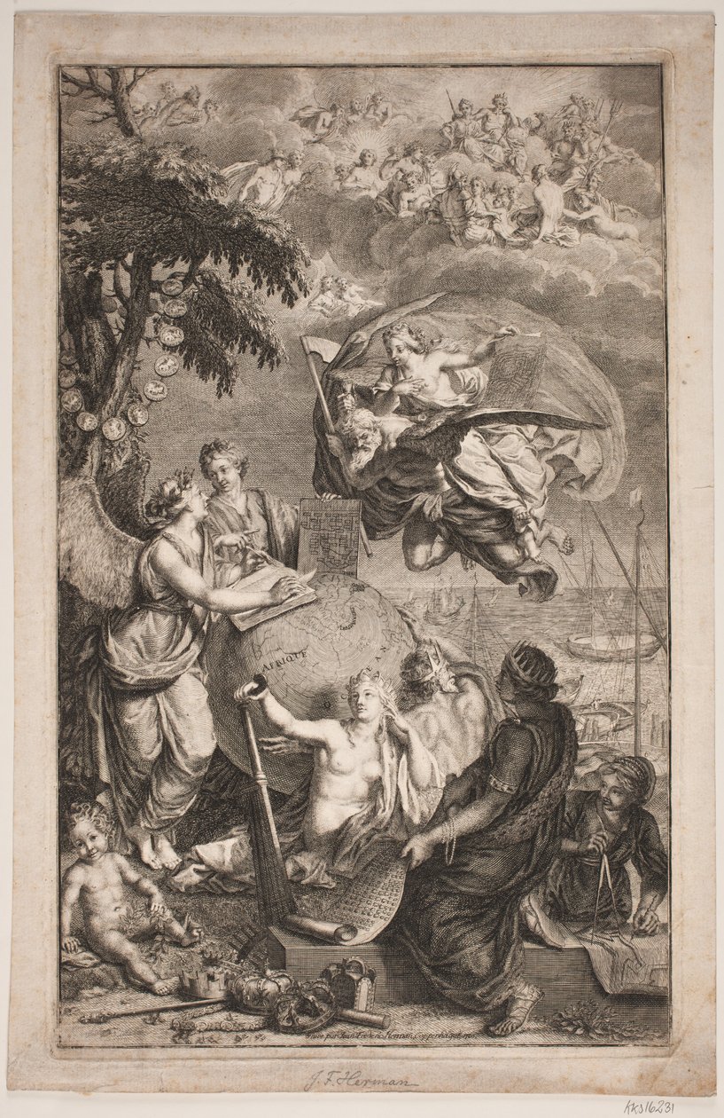 Allegori om frakt av Jean Frederic Herman