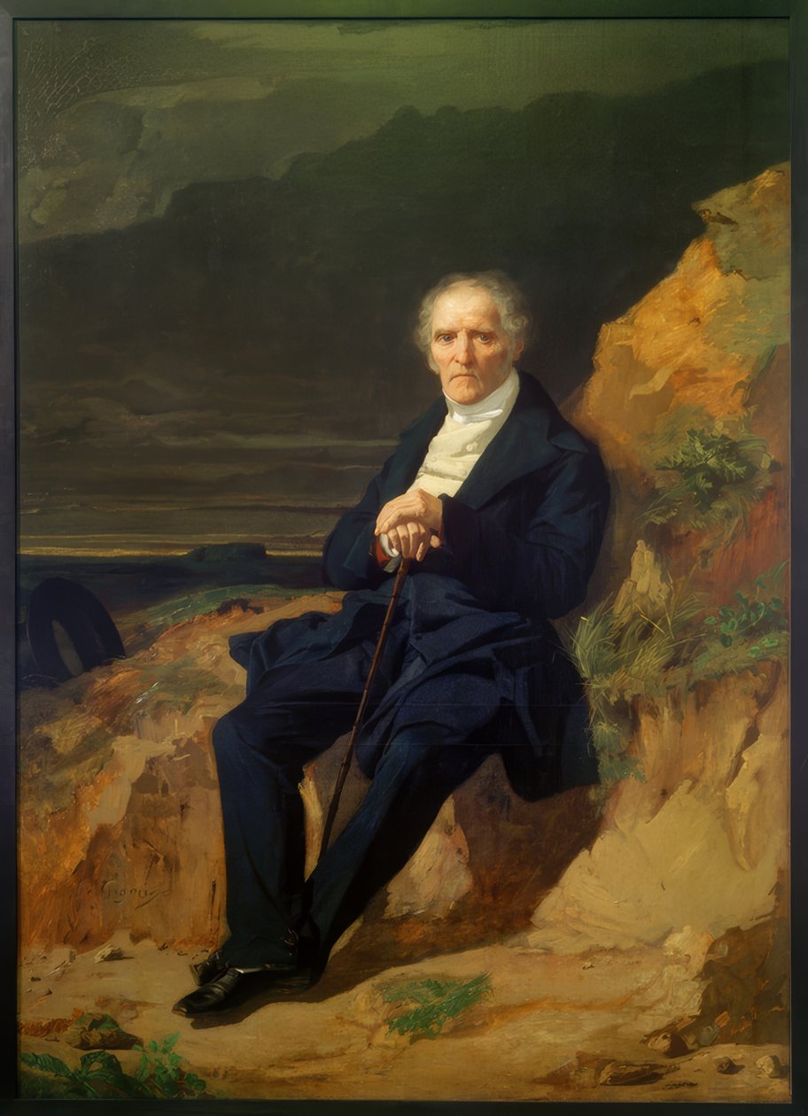 Porträtt av Charles Fourier av Jean Francois Gigoux
