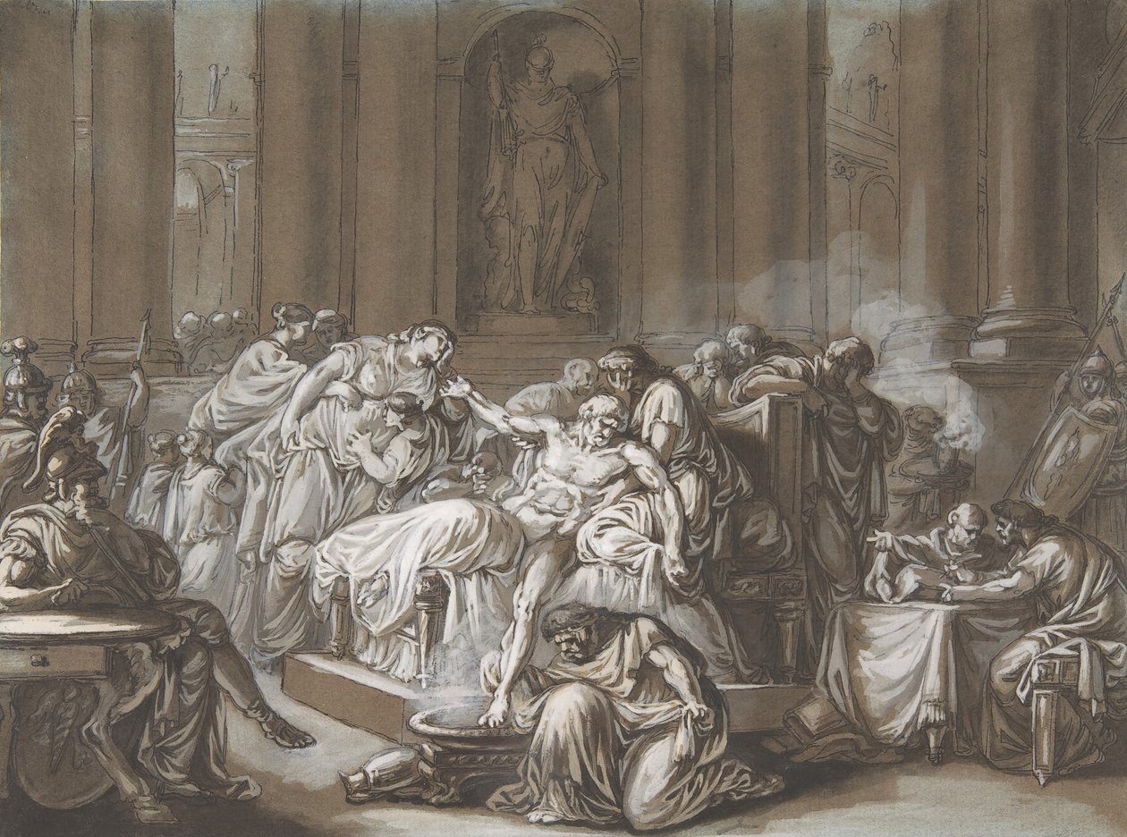 The Death of Seneca, n.d.. av Jean Guillaume Moitte