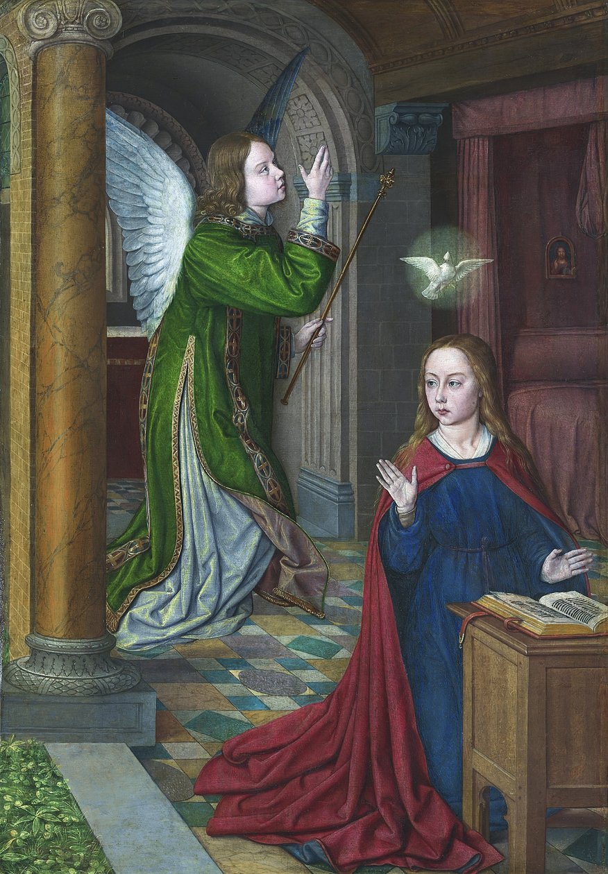 Bebådelsen, 1490-95 av Jean Hey