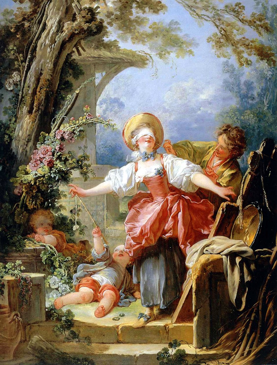 Den blinde mannens buff av Jean Honore Fragonard
