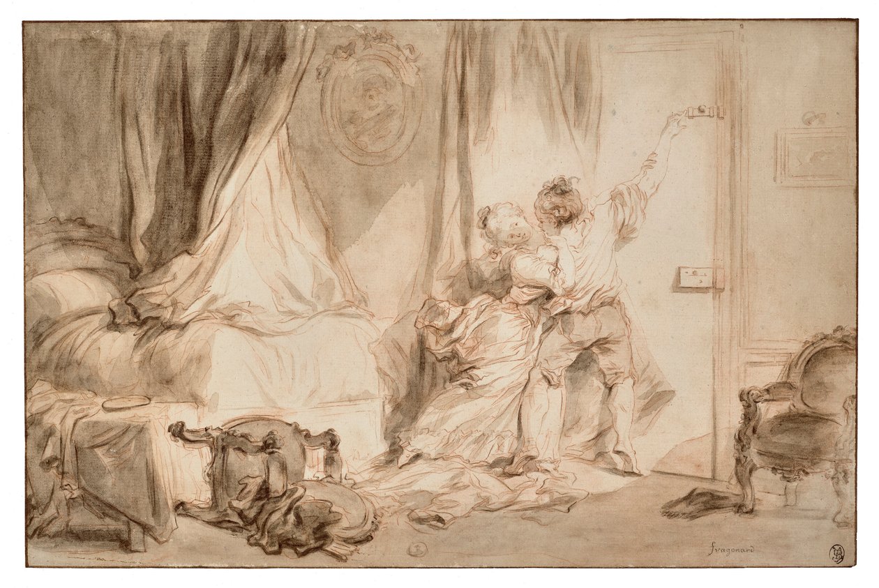 "Le Verrou" (Bulten) av Jean Honore Fragonard