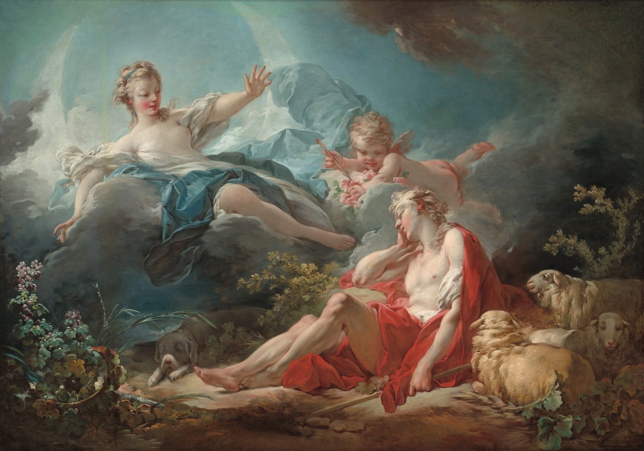 Diana och Endymion av Jean Honore Fragonard