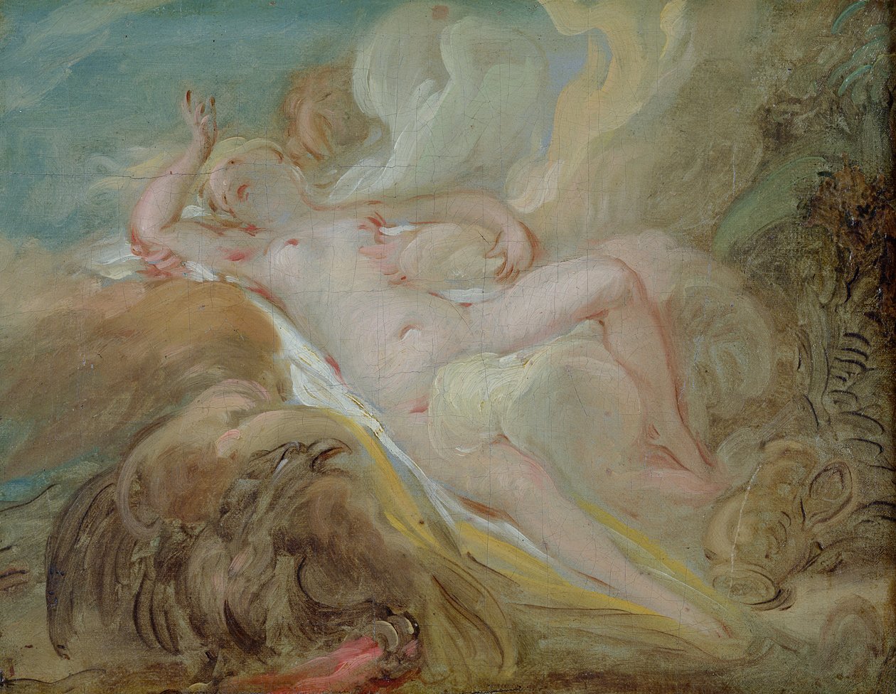 Jupiter och Io av Jean Honore Fragonard