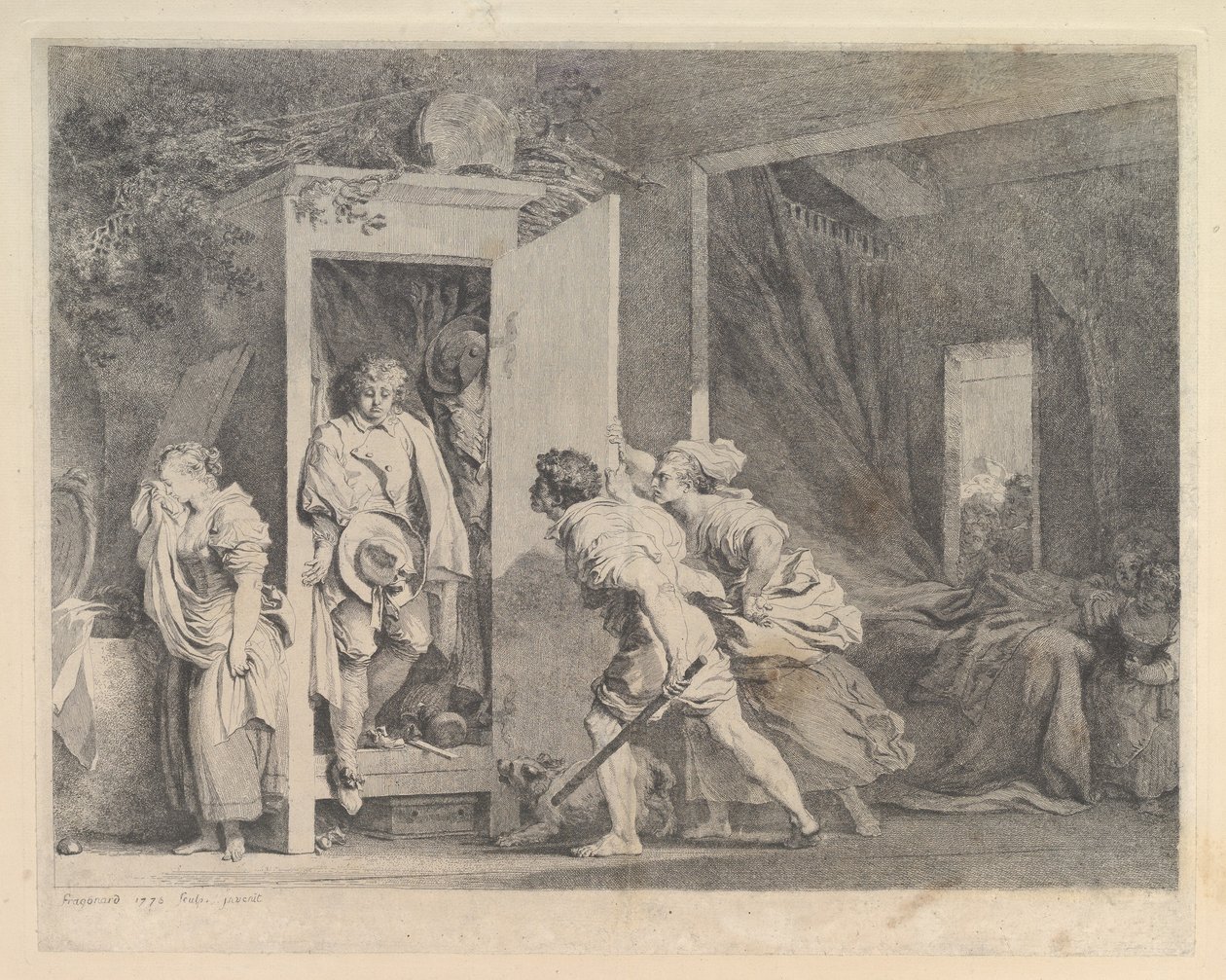 Kabinettet, 1778. av Jean Honore Fragonard