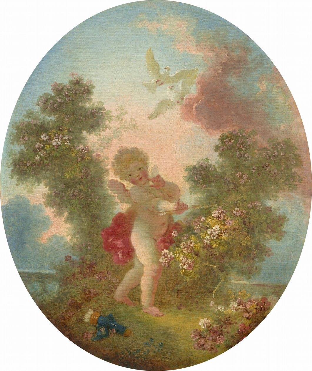 Älskar Sentinel av Jean Honore Fragonard