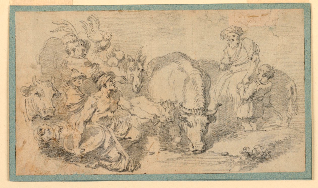 Orientalisk scen av Jean Honore Fragonard