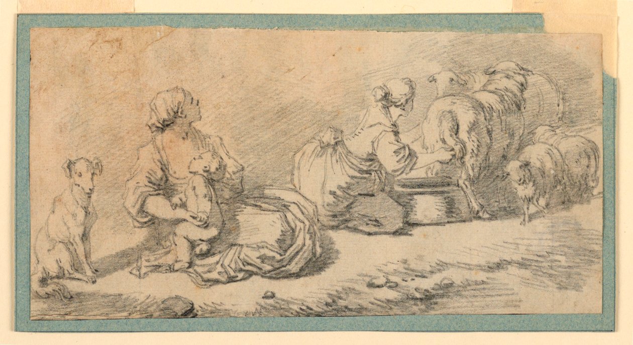 Pastoral scen av Jean Honore Fragonard