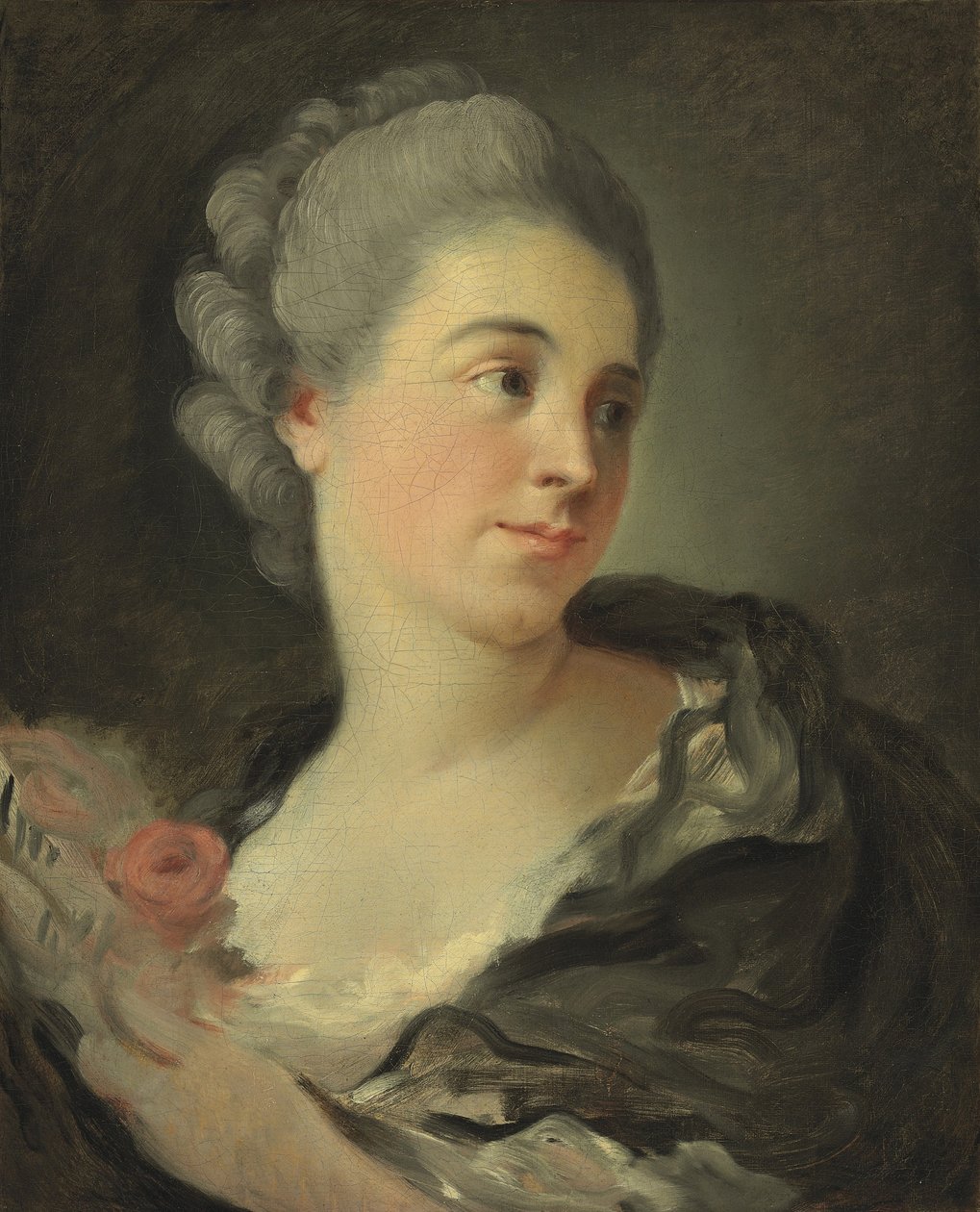 Porträtt av Marie-Therese Colombe av Jean Honore Fragonard