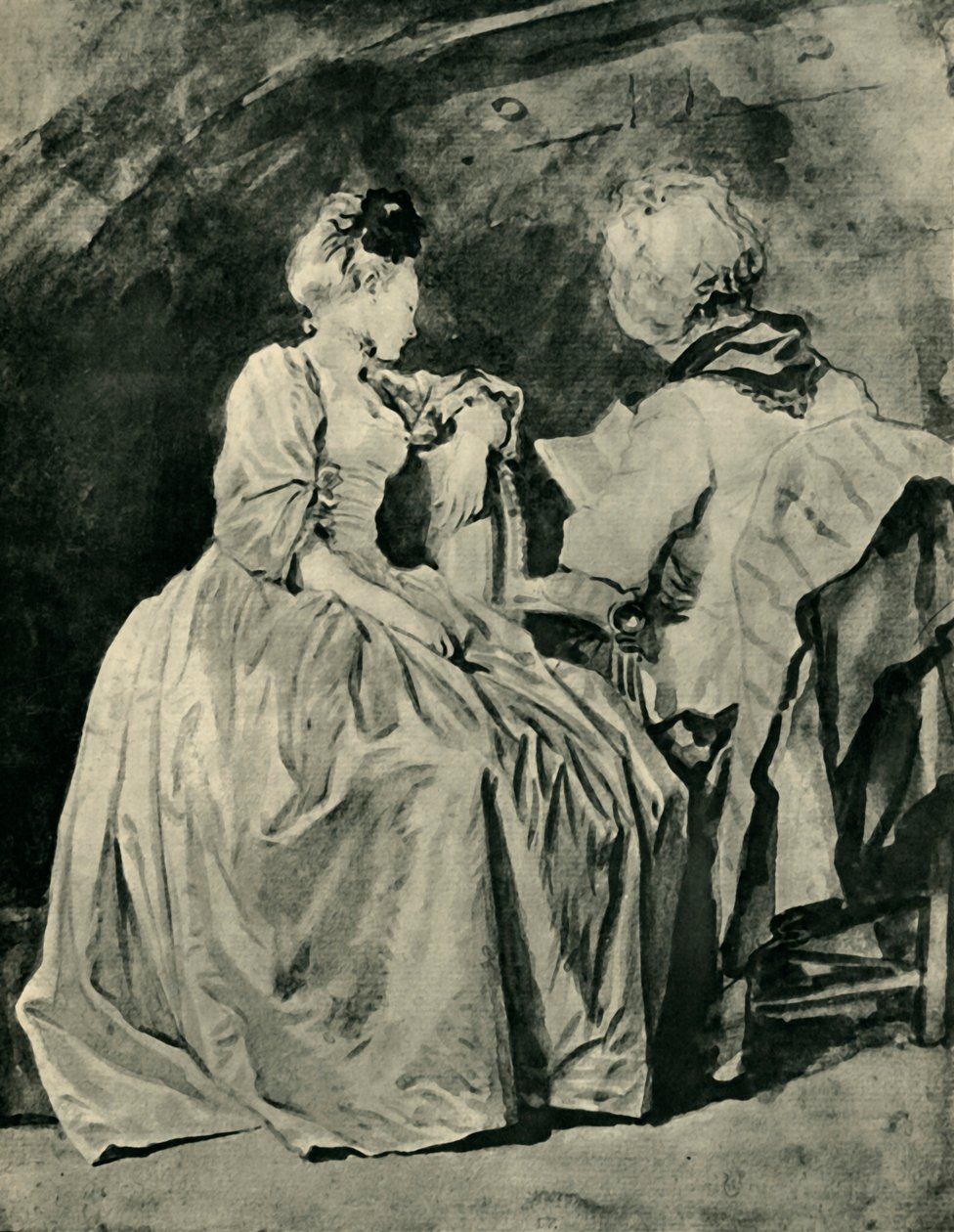 Reading, c1778, 1943. av Jean Honore Fragonard