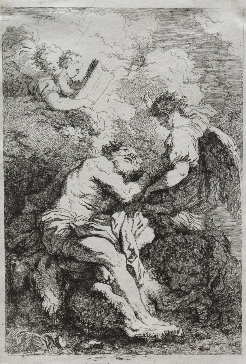 Sankt Jerome av Jean Honore Fragonard