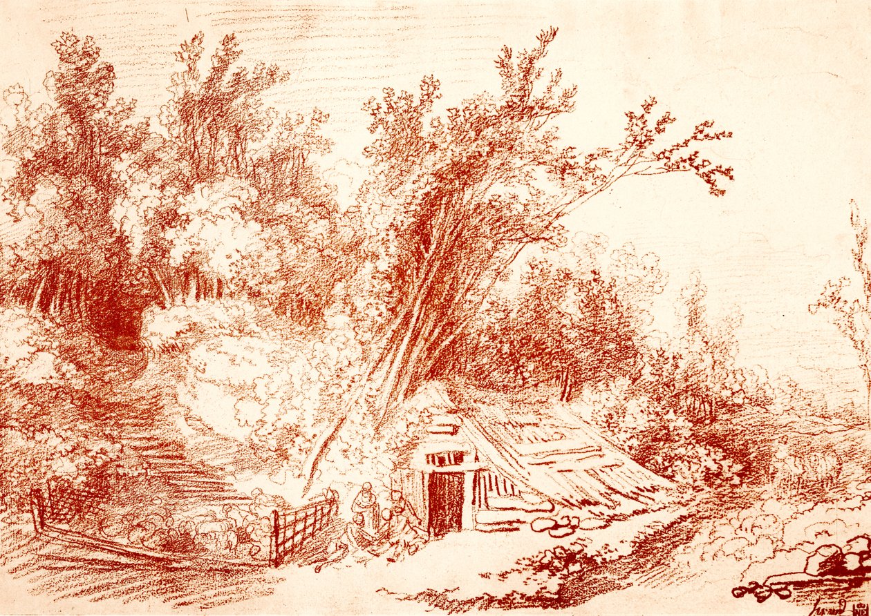 Fårfålla av Jean Honore Fragonard