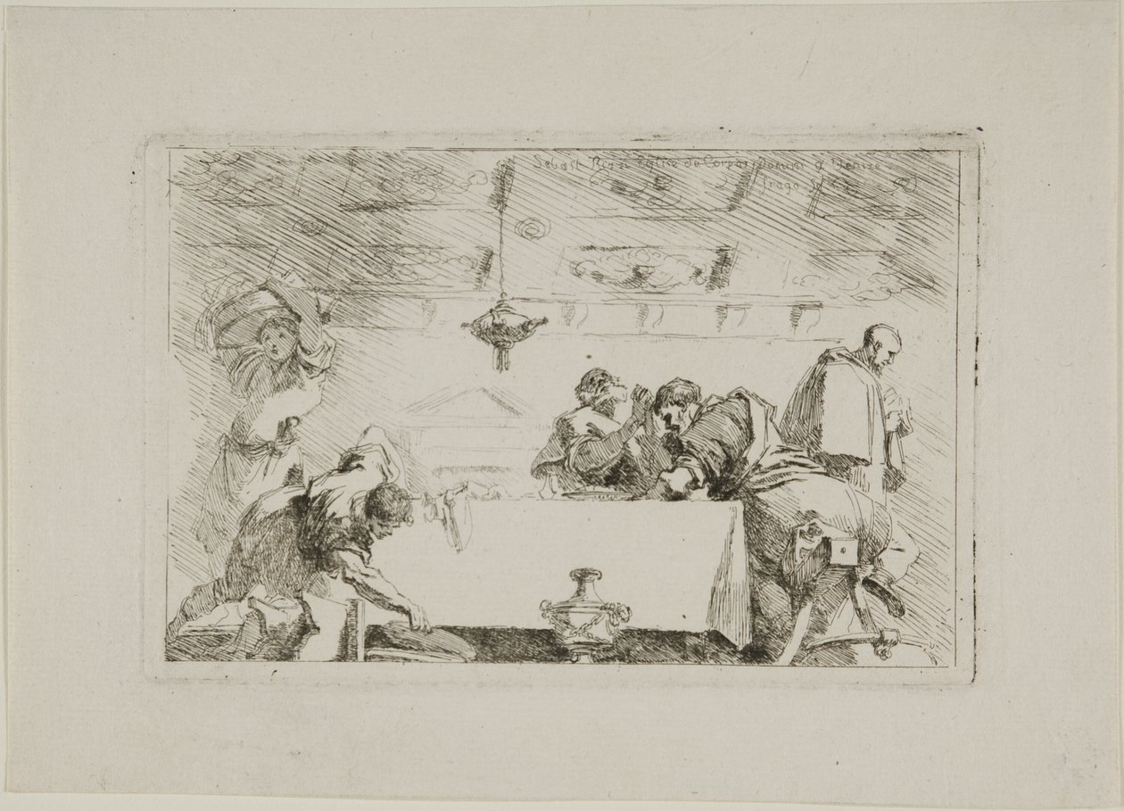 Lärjungarna i Emmaus av Jean Honore Fragonard