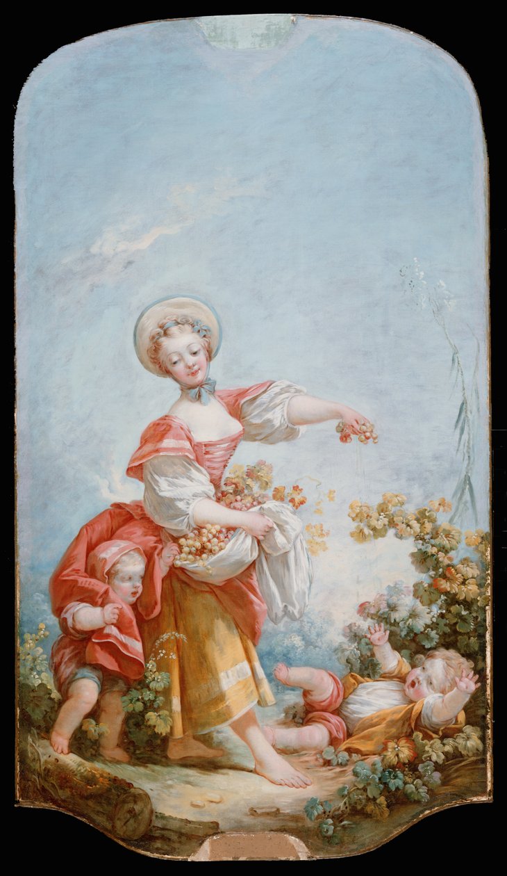 Druvsamlaren, 1748-52 av Jean Honore Fragonard